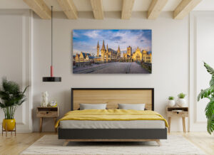 Wall Art | Panorama of the old town of Ghent