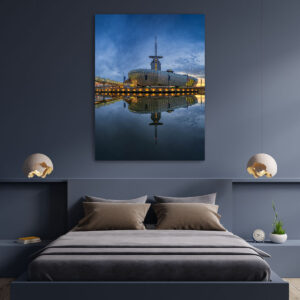 Wall Art | Klimahaus in Bremerhaven at night