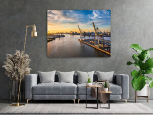 Wall Art | Container terminal in the port of Hamburg