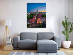 Wall Art | Old town of Hannover with Kreuzkirche church