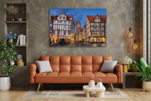 Wall Art | Old town of Hannover at night