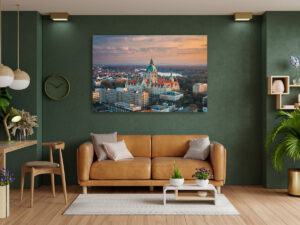 Wall Art | Aerial view of the Town Hall of Hannover
