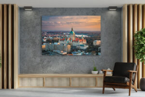Wall Art | Aerial view of the Town Hall of Hannover
