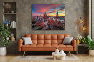 Wall Art | Sunrise at the Holstentor in Lübeck