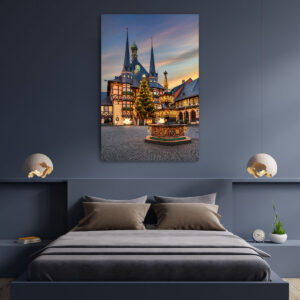 Wall Art | Town Hall of Wernigerode during Christmas