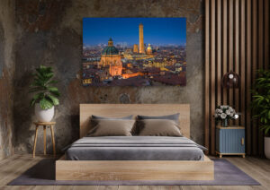 Wall Art | Night skyline of Bologna