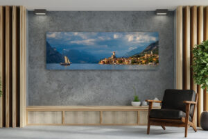 Wall Art | Panorama of Malcesine on the Lake Garda