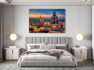 Wall Art | Old town of Krakow at sunrise