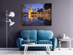 Wall Art | Torre del Oro in Seville at night