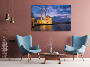 Wall Art | Ortakoy Mosque in Istanbul at night